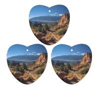 Lot de 3 désodorisants de voiture à suspendre - Feuilles d'encens parfumées pour voiture, maison, décoration intérieure - Pikes Peak Colorado