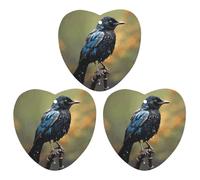 Lot de 3 désodorisants de voiture à suspendre - Feuilles d'encens parfumées pour voiture, maison, décoration intérieure, oiseau les jours de pluie