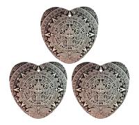 Lot de 3 désodorisants de voiture à suspendre - Feuilles d'encens parfumées pour voiture, maison, décoration intérieure, calendrier maya de la fin du monde