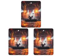 Lot de 3 désodorisants de voiture à suspendre - Feuilles d'encens parfumées pour voiture, maison, décoration intérieure, scène de concert de rock
