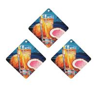 Lot de 3 désodorisants de voiture à suspendre - Feuilles d'encens parfumées pour voiture, maison, voiture, décoration intérieure, jus de noix de coco