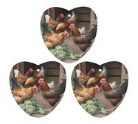 Lot de 3 désodorisants de voiture à suspendre - Feuilles d'encens parfumées pour voiture, maison, voiture, décoration intérieure, poules de ferme