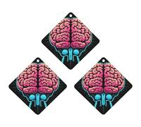 Lot de 3 désodorisants de voiture à suspendre - Feuilles parfumées à suspendre pour voiture, maison, décoration intérieure, exercice cérébral