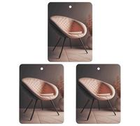 Lot de 3 désodorisants de voiture à suspendre - Feuilles parfumées à suspendre pour voiture, maison, voiture, décoration intérieure, chaise de style moderne