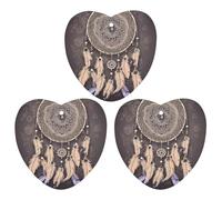 Lot de 3 désodorisants de voiture à suspendre - Motif attrape-rêves - Cartes parfumées - Gris - Longue durée - Pour homme et femme - Désodorisant naturel avec cordon - Freshies automobiles