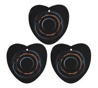 Lot de 3 désodorisants de voiture à trous noirs mystérieux cosmiques à suspendre, cartes parfumées longue durée pour voiture, maison, bureau, style noir