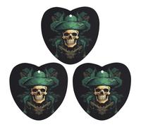 Lot de 3 désodorisants de voiture en forme de crâne de pirate à suspendre - Cartes parfumées - Désodorisant pour voiture - Longue durée - Pour homme et femme - Avec cordon - Freshies automobiles