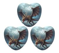 Lot de 3 désodorisants de voiture en forme de dragon volant à suspendre, cartes parfumées mignonnes blanches, désodorisants de voiture durables pour femmes et hommes, désodorisants naturels avec