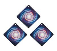 Lot de 3 désodorisants de voiture en forme de nuage de gaz nébuleuse à suspendre - Cartes parfumées durables pour voiture, maison, bureau - Style blanc