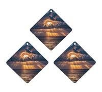 Lot de 3 désodorisants de voiture en forme de nuages de pluie à suspendre, cartes parfumées longue durée pour voiture, maison, bureau, gris