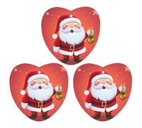Lot de 3 désodorisants de voiture en forme de Père Noël mignon à suspendre, cartes parfumées durables pour voiture, maison, bureau, style gris