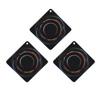 Lot de 3 désodorisants de voiture mystérieux à trous noirs cosmiques à suspendre, cartes parfumées longue durée pour voiture, maison, bureau, style noir