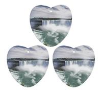 Lot de 3 désodorisants de voiture Niagara Falls - Cartes parfumées à suspendre - Jolis désodorisants blancs pour voiture - Senteurs de voitures neuves pour homme et femme - Désodorisant naturel avec