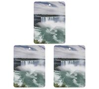 Lot de 3 désodorisants de voiture Niagara Falls - Cartes parfumées à suspendre - Jolis désodorisants blancs pour voiture - Senteurs de voitures neuves pour homme et femme - Désodorisant naturel avec