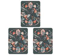 Lot de 3 désodorisants de voiture réversibles noirs à suspendre - Cartes parfumées durables pour voiture, maison, bureau - Style gris