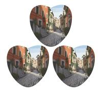 Lot de 3 désodorisants de voiture Street of Italy à suspendre, cartes parfumées mignonnes noires, désodorisants de voiture durables pour femmes et hommes, désodorisants naturels avec cordon de serrage