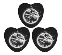 Lot de 3 désodorisants de voiture « The Mysterious Burning of The Sun » à suspendre, cartes parfumées durables pour voiture, maison, bureau, style blanc