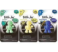 Lot de 3 désodorisants Little Joe pour voiture aux saveurs vanille, menthe fraîche, éclaboussures du Pacifique,