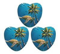 Lot de 3 désodorisants naturels à suspendre en forme de tortues de mer pour voiture - Cartes parfumées mignonnes grises - Parfums de voiture neuves pour homme et femme - Avec cordon de serrage
