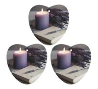 Lot de 3 désodorisants pour voiture, cartes parfumées à suspendre, tablettes, rétroviseur, pendentif lavande et carnet. Désodorisants pour l'intérieur de la voiture, de la chambre, de la penderie ou