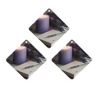 Lot de 3 désodorisants pour voiture, cartes parfumées à suspendre, tablettes, rétroviseur, pendentif lavande et carnet. Désodorisants pour l'intérieur de la voiture, de la chambre, de la penderie ou