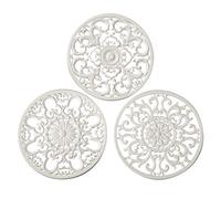 Lot de 3 Dessous de Plat en Silicone Extra épais pour Plats Chauds, casseroles et poêles, Support de Casserole, Tapis Chaud pour Mettre en Valeur Votre Table et comptoir, décoration et Accessoires de