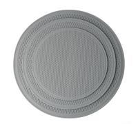 Lot de 3 dessous de plat en silicone résistant à la chaleur, antidérapant pour poêles chaudes, protection de comptoir de cuisine, passe au lave-vaisselle, gris