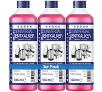 Lot de 3 détartrants universels de 1000 ml pour machine à café et cafetière automatique - Pour 8 détartrages de 125 ml chacun