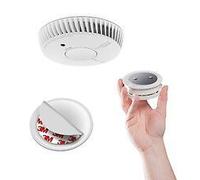 Lot de 3 détecteurs de fumée NF autonomie 5ans-garantie 10 ans + 3 supports aimantés-ANGELEYE