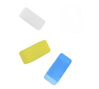 Lot de 3 | Diffuseur pour Flash Speedlite d'Appareil Photo Compatible avec Canon 560 565EX 580EX, Godox V860 TT600 | Blanc/Jaune/Bleu