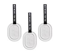 Lot de 3 diffuseurs d'arômes en pierre de bricolage parfumés solides pour plaque de placard de voyage Blanc