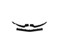 Lot de 3 diffuseurs de pare-chocs avant noirs, protection pour Benz W207 Classe E E200 E350 2014-2016(Glossy Black)