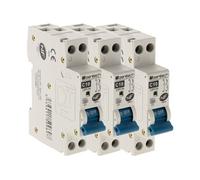 - Lot de 3 disjoncteurs 10A PH/N - NF