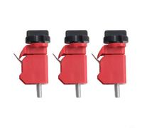 Lot de 3 disjoncteurs miniatures en nylon renforcé pour sécurité électrique, installation sans outil pour systèmes de commutation industriel, compatible avec divers (BD-D03)