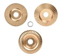 Lot de 3 disques abrasifs pour meuleuse d'angle, disque de sculpture sur bois, métal dur, outil de travail du bois, meuleuse d'angle pour mouler, meuler et couper 100/22 mm