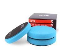 Lot de 3 disques de polissage bleus de 5 pouces pour plaque de support de 125 mm - Éponge de polissage composite pour polissage de tampon de voiture - Compound, polissage et cirage