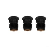 Lot de 3 disques d'éclatement en laiton pour valve de régulateur de réservoir HPA, disque de rupture de vis de sécurité anti-émeute 1,8 K/3 K/5 K/6 K/7,5 K (noir/argent) (1800 psi)