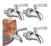 Lot de 3 distributeurs de boisson, en acier inoxydable, robinet de rechange en acier inoxydable, robinet de rechange, pour fût de bière ou gals (16 mm)