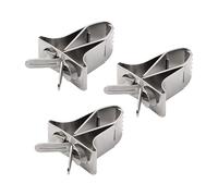 Lot de 3 distributeurs de nourriture pour oiseaux en métal pour fruits et légumes Installation facile pour cage de petits animaux Accessoires Mangeoire à oiseaux pour cage