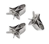 Lot de 3 distributeurs de nourriture pour oiseaux en métal pour fruits, légumes, installation facile pour cage à petits animaux, accessoires en métal pour cage à oiseaux