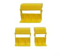 Lot de 3 distributeurs de ruban adhésif en plastique avec cutter pour masquage et ruban de peintre, outil de découpe compact pour la maison, le jardin et l'atelier