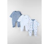 Lot de 3 dors-bien en velours ecru NAISSANCE(50CM)