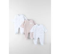 Lot de 3 dors-bien en velours ecru NAISSANCE(50CM)