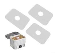Lot de 3 doublures déshydratantes en silicone pour plage modèle 32100A conçues pour s'adapter en toute sécurité et soutenir une circulation d'air uniforme pendant la déshydratation des aliments