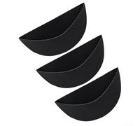Lot de 3 doublures en feutre demi-rond pour panier en fil métallique, revêtement de pot de fleurs, clôture de jardin, tapis en tissu retenant l'humidité, inserts muraux résistants aux oiseaux (30,5 cm