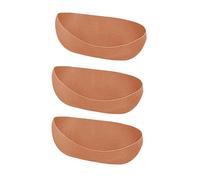 Lot de 3 doublures en feutre respirant rainurées pour jardinières suspendues en extérieur pour pots de fleurs