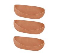 Lot de 3 doublures en feutre respirant rainurées pour jardinières suspendues en extérieur pour pots de fleurs