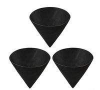 Lot de 3 doublures en forme de cône retenant l'humidité pour le soutien et la stabilité des plantes suspendues et des arrangements en pot (35,6 cm)