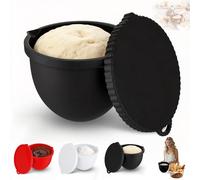 Lot de 3 doublures en silicone pour bol mélangeur de 5 litres, tapis de bol mélangeur épais et anti-pliage, avec couvercles, marques de mesure, compatibles avec la série Kenwood Chef, pour mélange