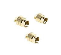- Lot de 3 douilles B22 acier laitonné double bague